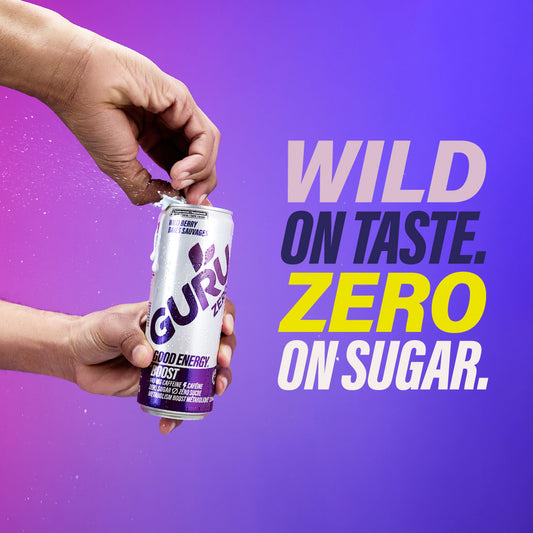 GURU ORGANIC ENERGY ENTERS ZERO SUGAR SEGMENT WITH METABOLISM-BOOSTING GURU ZERO WILD BERRY