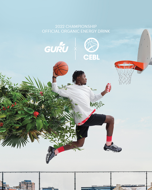 GURU becomes the official organic energy drink of the 2022 CEBL Championship