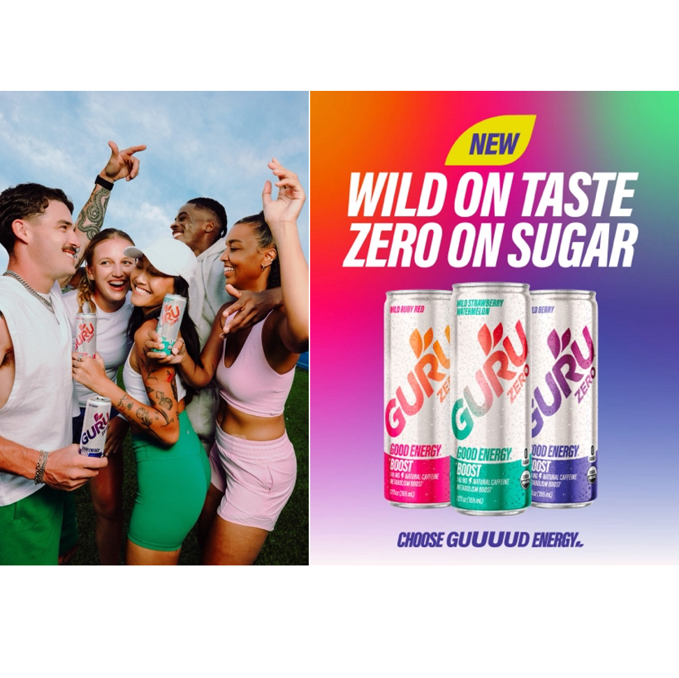 GURU ORGANIC ENERGY INTRODUCES THE ZERO SUGAR LINE IN THE US THROUGH AMAZON AND LIFE TIME