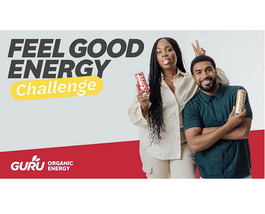 GURU Organic Launches 'Feel Good Energy Challenge' With Renowned Host And NBA Rookie Player Gradey Dick