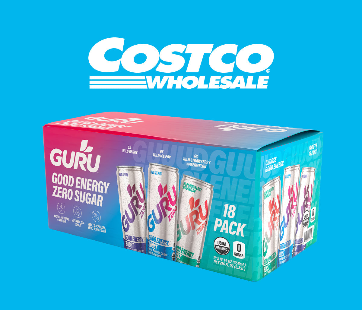 Limited Time Offer: The GURU Bestsellers Variety 18-Pack, Only at Cost   GURU Beverage