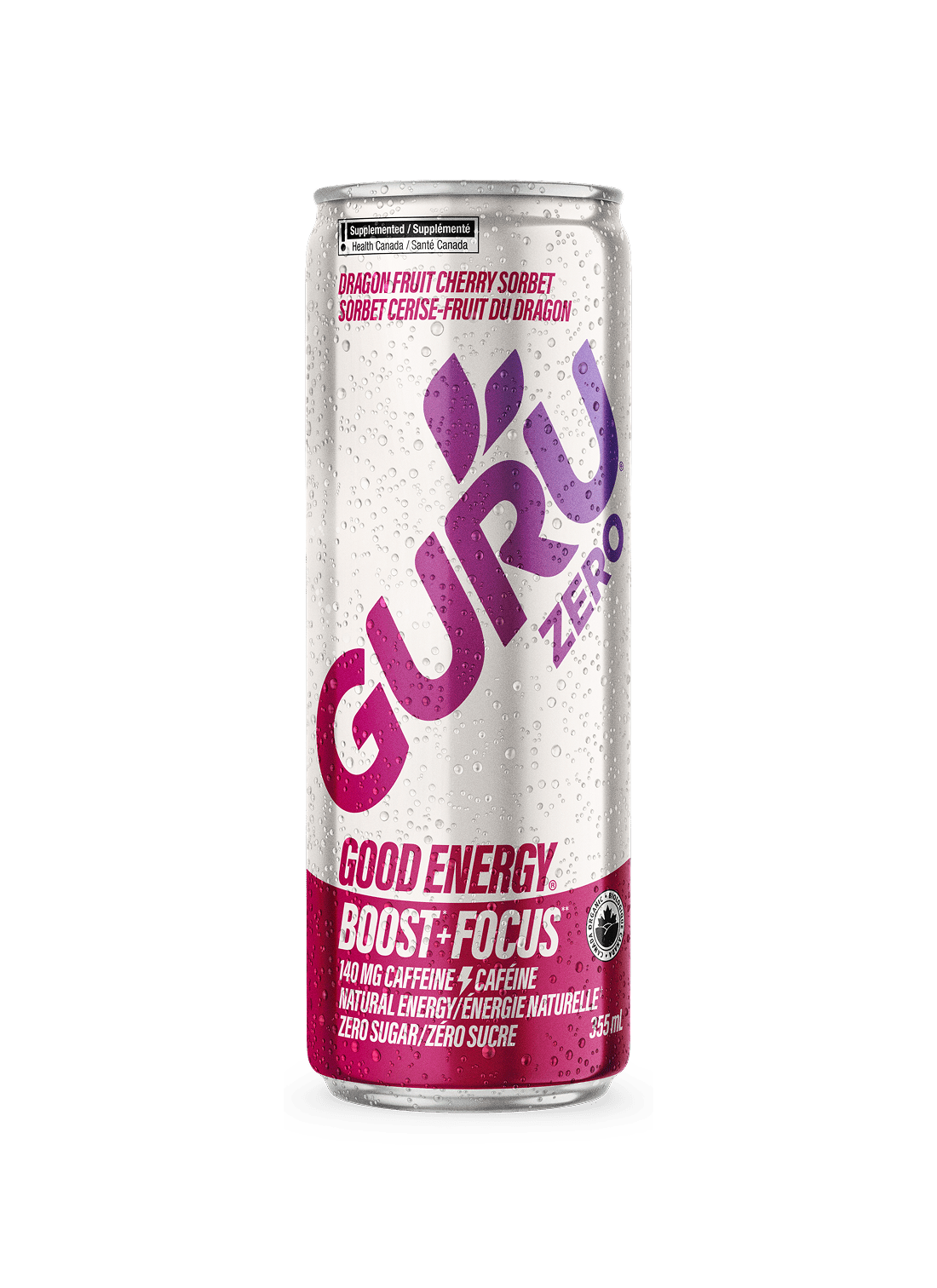 Zero Dragon Fruit Cherry Sorbet - GURU Beverage